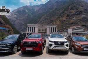 Convoy of Road to Lhasa at Nepal China Border