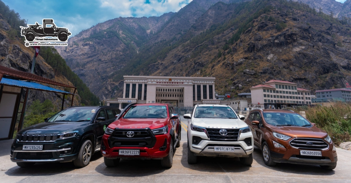 Convoy of Road to Lhasa at Nepal China Border